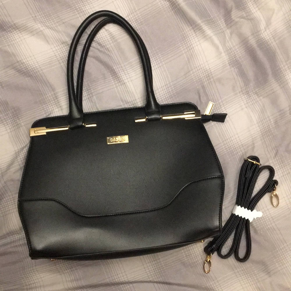 🔵Faux Leather Black Handbag🔵